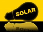 Solar Power Represents Energy Source And Electricity Stock Photo