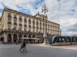 Facade Of The Grand Hotel Of Bordeaux Stock Photo