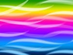 Colorful Waves Background Means Rainbow Wavy Lines
 Stock Photo