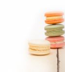 Colorful French Macaroons Stock Photo