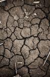 Dry Cracked Earth Stock Photo