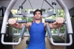 Man In A Gym Stock Photo