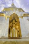 Buddha S Tatue In Phra Singh Temple, Chiang Mai Thailand Stock Photo