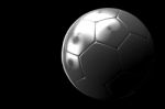 Soccer Ball Isolated Dark Background Stock Photo