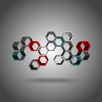 3d Hexagon Pattern Stock Photo