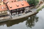 View Of Krumlov From The Castle  Of Cesky Krumlov Stock Photo