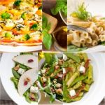 Healthy And Tasty Italian Food Collage Stock Photo