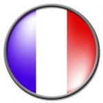 French Badge Shows National Flag And France Stock Photo