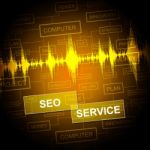 Seo Service Means Search Engine Optimization And Indexing Stock Photo