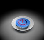 3d Power Off Button Stock Photo