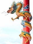 Chinese Style Dragon Statue Stock Photo