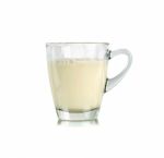 Glass Of Milk Isolated On The White Background Stock Photo