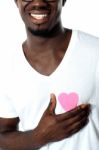 African Man In Love Stock Photo