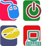 Technology Icons Stock Photo