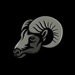 Bighorn Sheep Metallic Icon Stock Photo