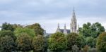 Distant View Of The Gothic Town Hall In Vienna Stock Photo