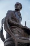 Close-up View Of The Statue Honouring Ivor Novello Stock Photo