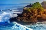 Tanah Lot Temple In Bali Island Indonesia Stock Photo