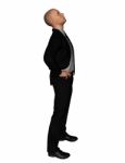 3d Rendering Of Full Length Businessman In Everyday Actions Stock Photo