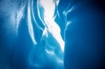 Inside An Ice Cave Stock Photo