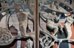 Doors Of The Teatro Comunale Carlo Goldoni In Venice Stock Photo