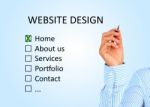 Website Design Stock Photo