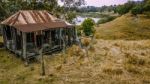 Abandoned Outback Farming Shed In Queensland Stock Photo