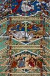 Detailed View Of Part Of The Ceiling In Ely Cathedral Stock Photo