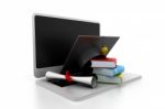 Online Education Stock Photo