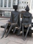 Statue In Docklands London Stock Photo