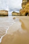 Wonderfull Portuguese Beach Stock Photo