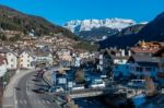 View Of Ortisei In Val Gardena Stock Photo