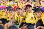 Primary Students Visit The Zoo, In The Jul 27, 2016. Bangkok Thailand Stock Photo