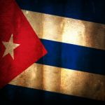 Old Grunge Flag Of Cuba Stock Photo