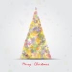 Christmas Tree.happy New Year And Merry Christmas Abstract Stock Photo