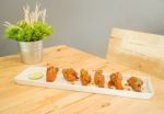 Chicken Wings With Barbeque Sauce Stock Photo