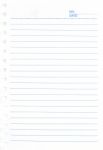 Notepad Page Stock Photo