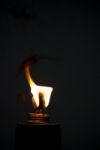 burning lamp Stock Photo