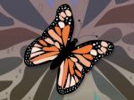 Background With Butterfly Stock Photo