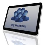 Social Network Group Of Tablet Pc Stock Photo