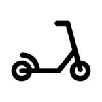 Micro-scooter Icon  Illustration On White Background Stock Photo