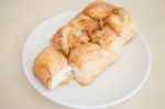 Homemade Bread With Almond, Raisin And Coconut Stock Photo