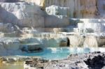 Mammoth Hot Springs Stock Photo