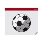 Soccer Football Internet Website Icon  Illustration Stock Photo