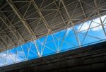 Space Between The Grandstand And Roof Stock Photo