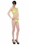 Beautiful Bikini Swimsuit Model Stock Photo