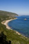 Beautiful Coastal Landscapes Of The Arrabida Region Stock Photo