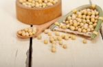 Organic Soya Beans Stock Photo