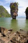 Beautiful Tropical Big Stones Stock Photo