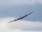 Memphis Belle Boeing B 17 Sally B Bomber Flying Over Biggin Hill Stock Photo